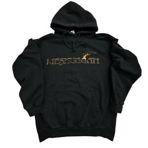 Meshuggah Immutable‎ Black Full Zip Hoodie Big Logos Band Merch Men's Size L